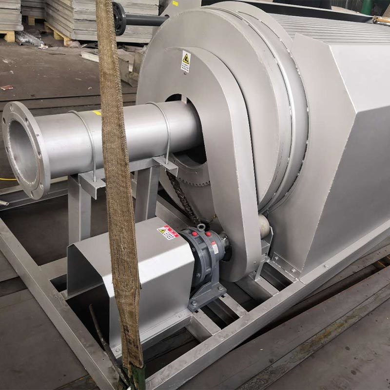 Continuous Filtration Rotary Drum Screen Wastewater Machine Smooth Start Up Reasonable Energy Consumption
