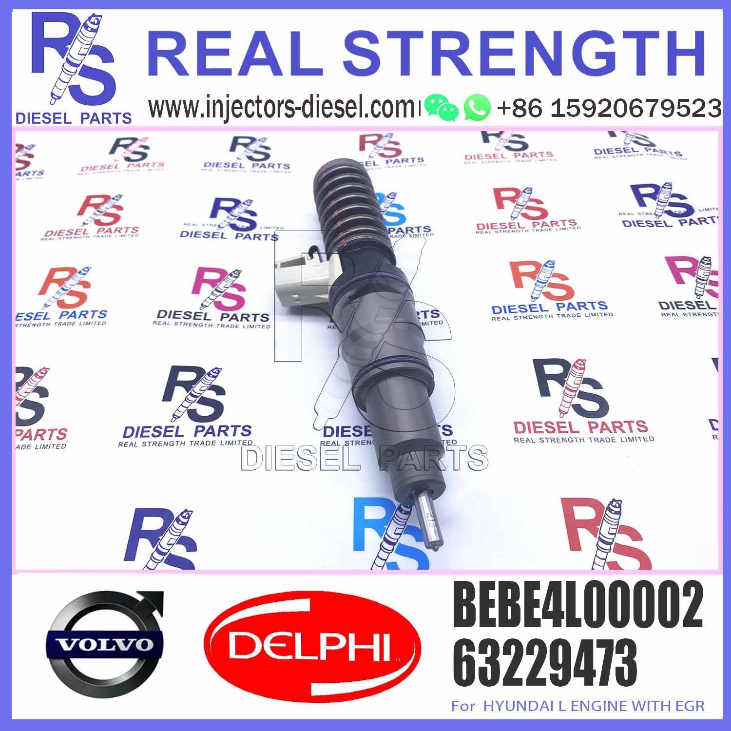 Common Rail Diesel Fuel Injector 63229473 BEBE4L00001 BEBE4L00002 For Engine Parts
