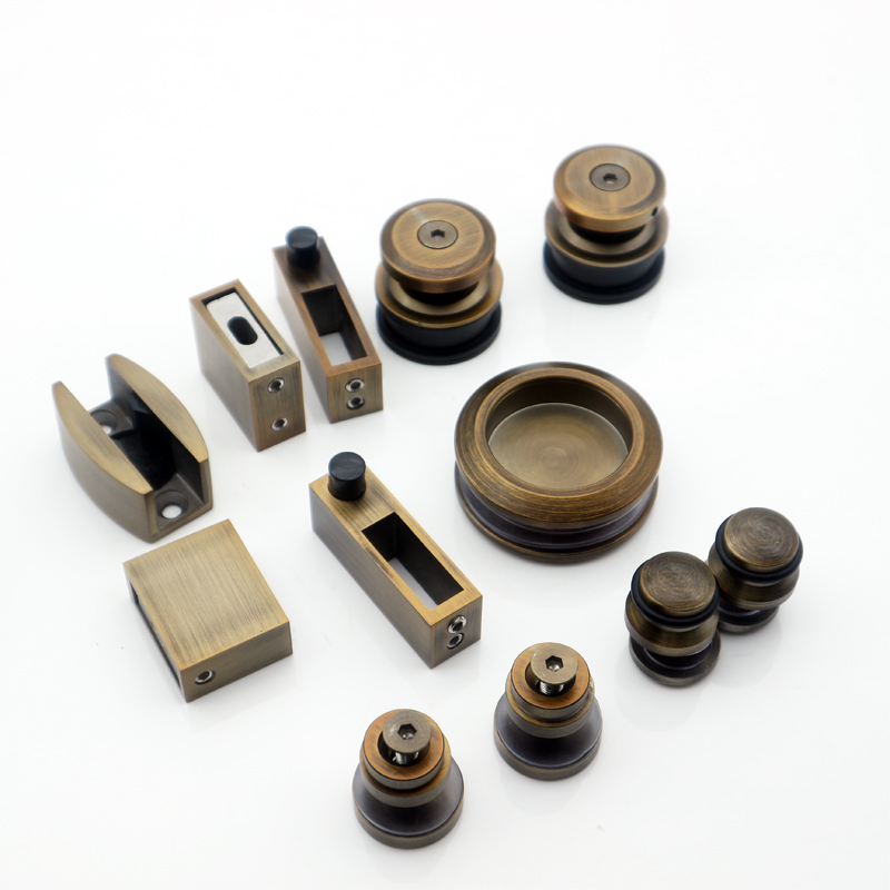 SS304 Square 30*10mm Bar Shower Sliding Door Tube Fitting with Silver Appearance Style