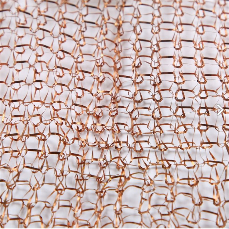 304N Stainless Steel Knitted Wire Mesh Black Customizable