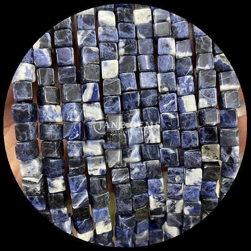 DIY Jewelry and Crystal Healing Natural Labradorite Blue Dot Loose Bead Strands in Different Sizes