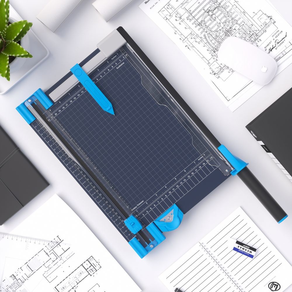 12 Inches A4 Paper Guillotine Cutter , 5 In 1 Paper Trimmer For Office