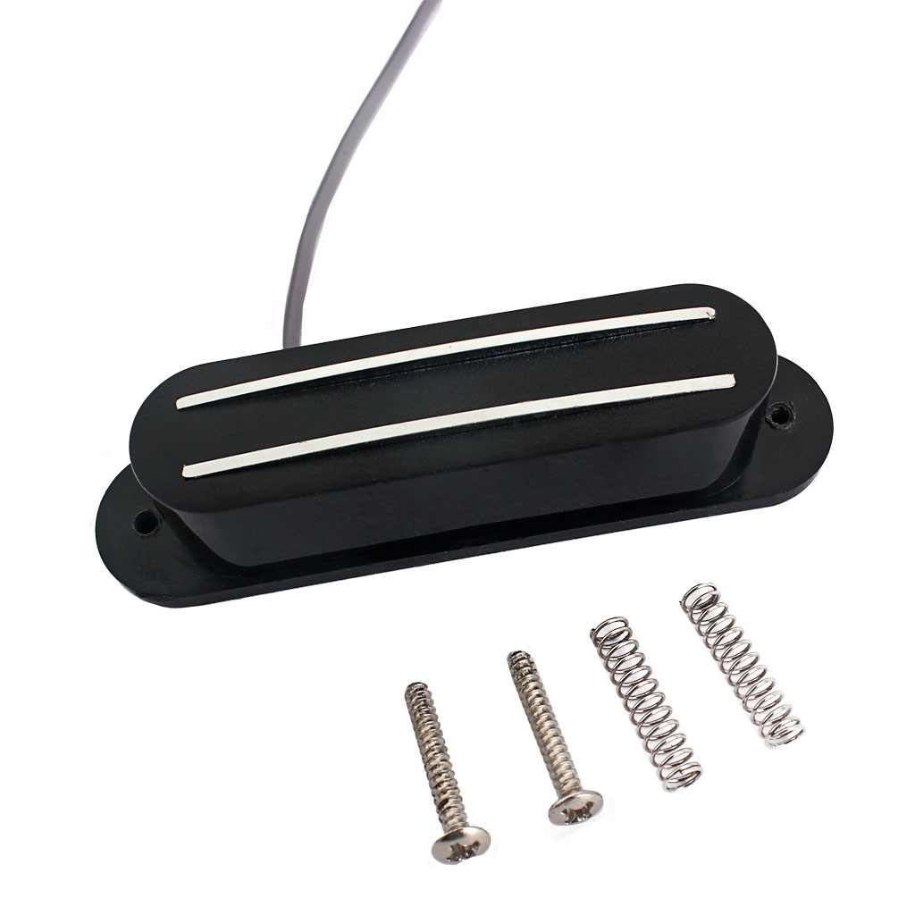8.7K DC Resistance Mandolin Humbucker Pre Wired Double Coil Black Cover