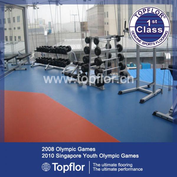 Buy Wearable commercial flooring rubber mat for training Center at wholesale prices