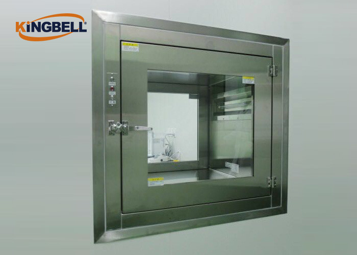 UV Lamp Ss Pass Box Clean Area Double Tempered Glass Windows Type
