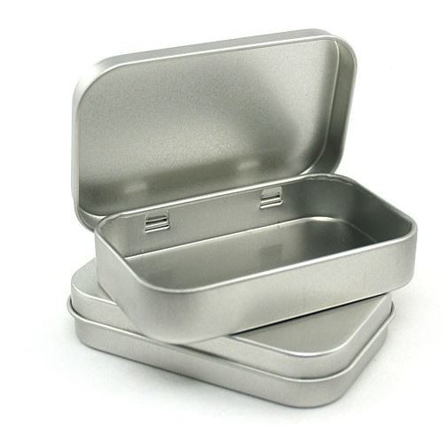 Rectangular Metal Tin Can CYMK Printed Mint Tin Box Empty Metal Containers with Lid