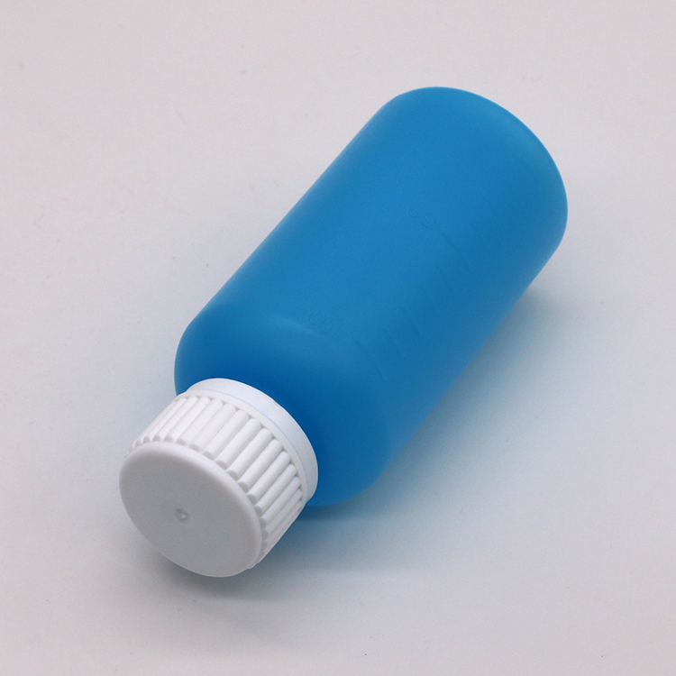 Customizable Color HDPE 100ml Liquid Empty Plastic Bottle with Scale and Safety Lid