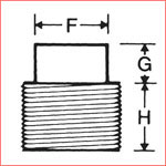 Forged Steel Bush : A-182/A105 S/W & SCRD,B16.11, Class 3000, Class 6000, Class 9000,Socket Weld (S/W) & screwed (SCRD)