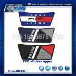 Men PVC material sticker upper for slipper making