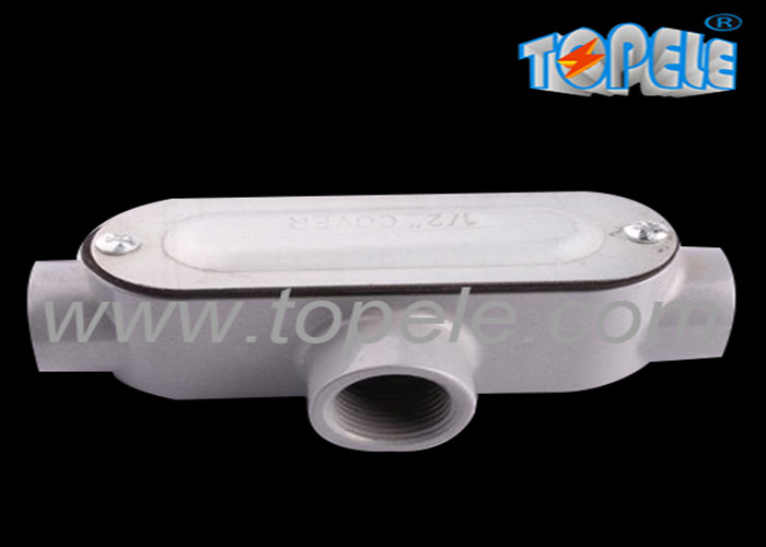 Threaded Aluminum Rigid Conduit Body With Die Cast Cover / Covers And Gaskets -1/2"-4" Powder Coated