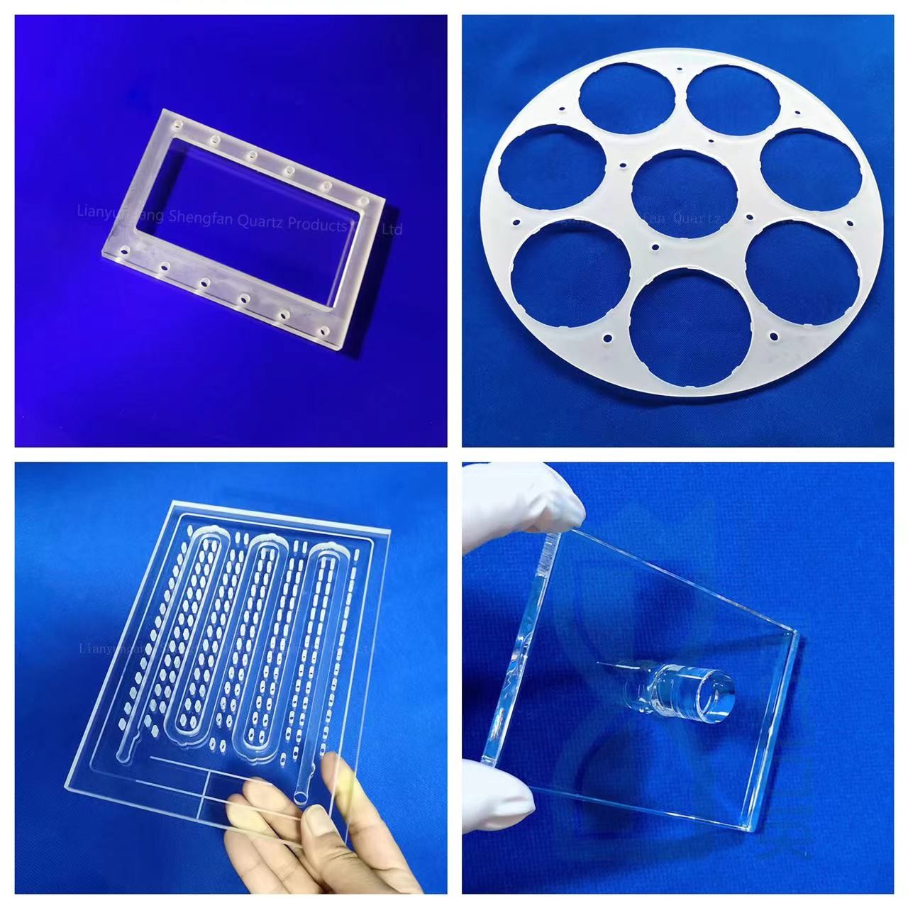 Custom Clear Quartz Glass Plate High Resistant Quartz Glass Disc For Uv