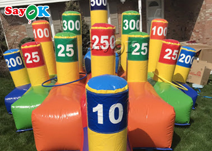 Outdoor Inflatable Games UV Resistance 2.3x2.1m Small Inflatable Hoopla Game Outdoor