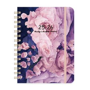 Quality A5 Spiral Hardcover Notebook with Custom Logo Printing for sale