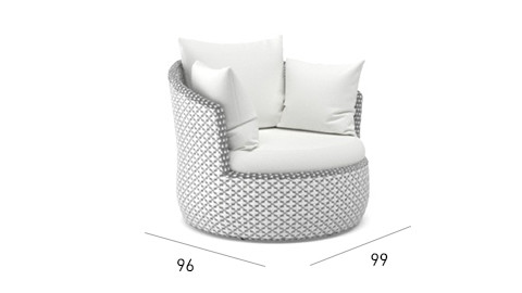 Modern Minimalist Style Rattan Hotel Sofa Chair Set For Outdoor