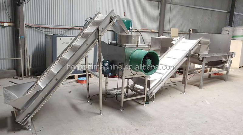 Automatic Garlic bulb breaking machine / Garlic peeler skin removing machine /Garlic peeling machine
