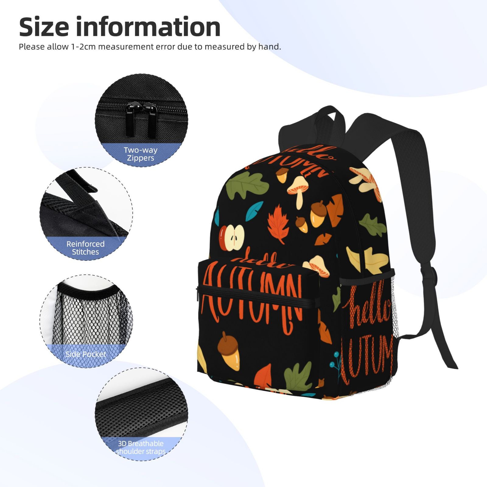 DTG Printed Oem Backpack With Water-Resistant Metallic Fabric for Custom Cheerleading