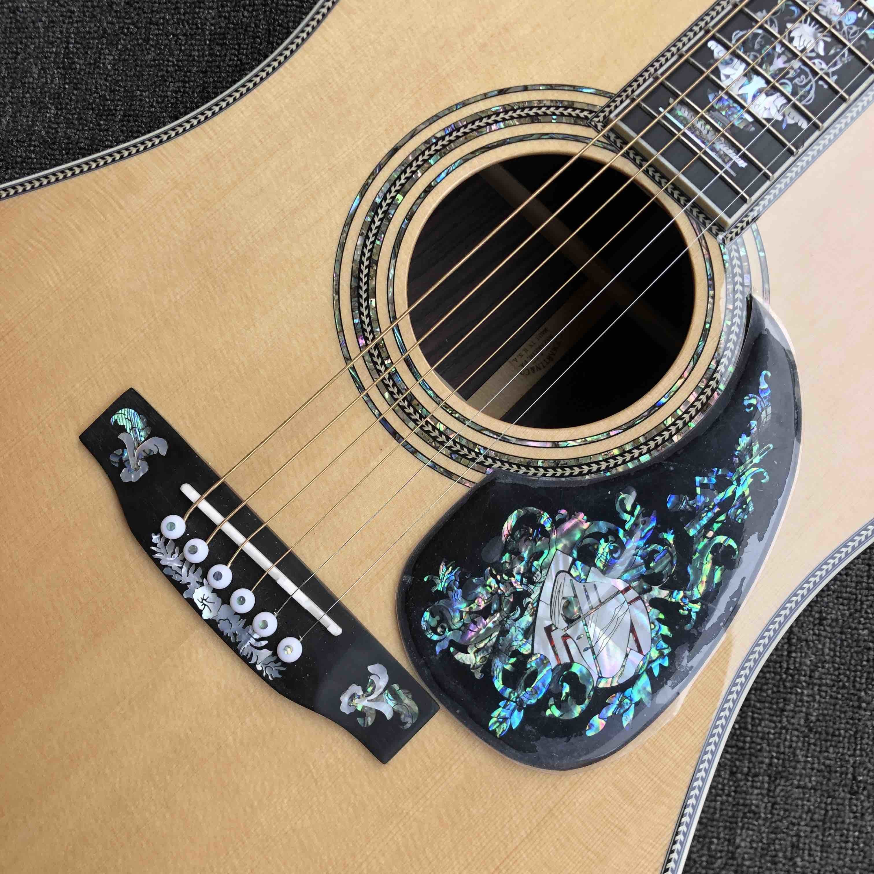 Custom Grand D-100A Acoustic Guitar AAAA All Solid Wood MT Guitar