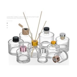 JZPACKING Air Freshener Glass Diffuser Bottle With Sticks 50ml-200ml