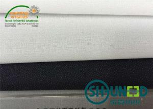 Quality Water Jet Bonded Interlining , Bump Interlining With Big Stretch In Weft Direction for sale
