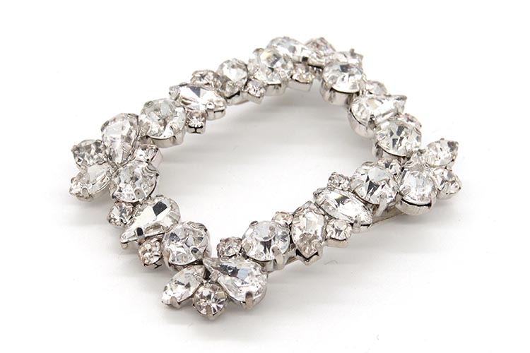 Crystal Ladies Shoes Decoration Accessories 55mm*40mm Fashion Styl