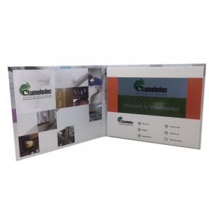 China Large Battery LCD Video Brochures , 10.1 Inch LCD Video Greeting Cards Blank OEM on sale