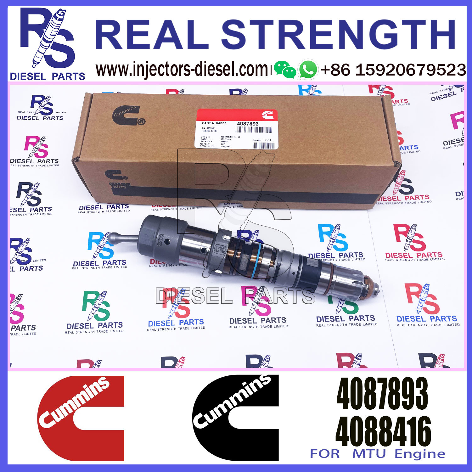 diesel engine fuel injector 4088427 4307244 4088186 4326780 4326781 4077076 4062090 4087893