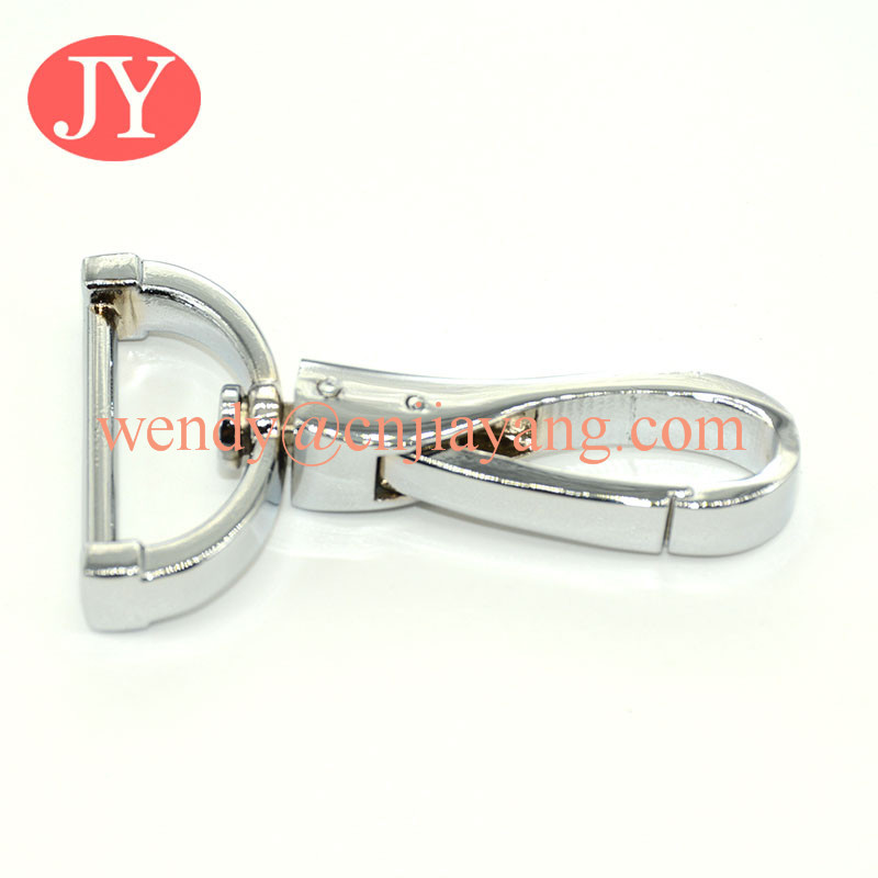 jiayang zinc alloy custom size bag trigger spring metal swivel snap hook