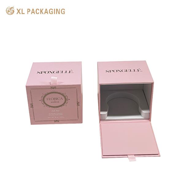 XL Packaging Custom Packaging Box Factory Custom Printed Luxury Pink Candle Gift Boxes Hard Cardboard Gift Box For Candles