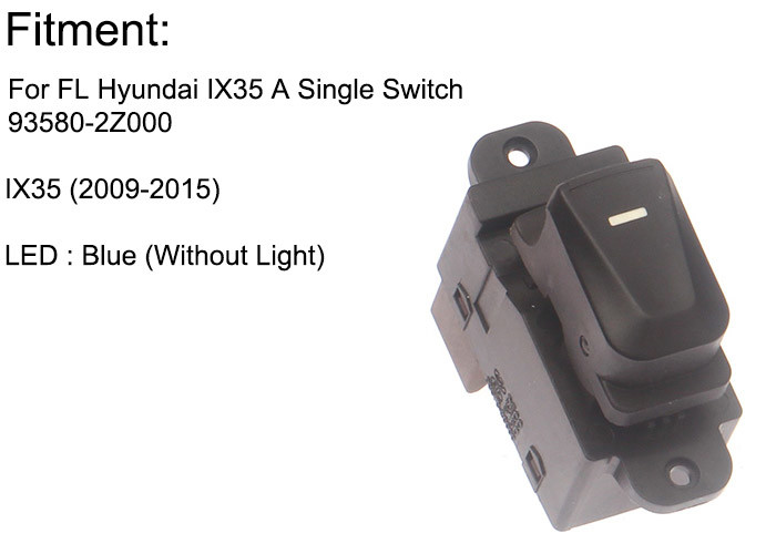 Auto Power window switch FR,RL,RR for Hyundai Accent Single switch with light 2006-2011 OE 93580-1E000