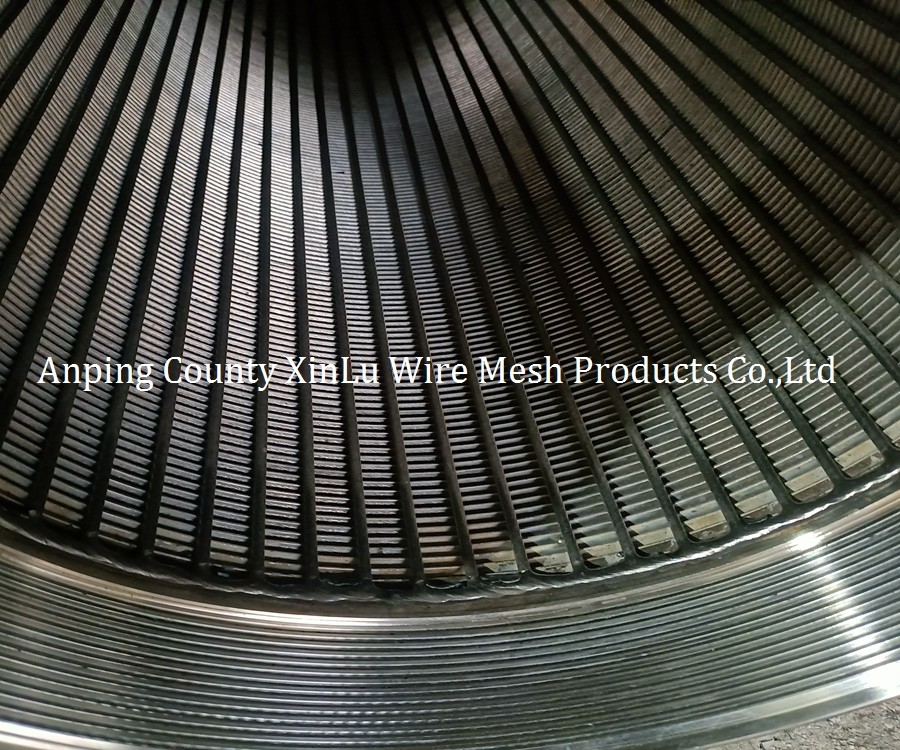 V Shape Wedge Wire Wrapped Johnson Continuous Slot Well Screen Pipe with Diameter 10-3/4" Nozzle Diameter