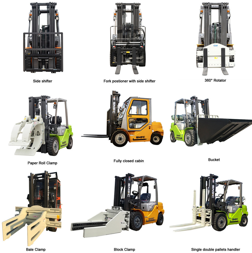 2.5 Ton SNSC LPG Gasolion Forklift With Japanese Engine Triplex 4.5 Meters Mast