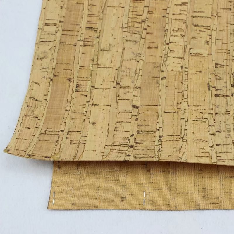 China Factory Hot Popular Nature Cork Fabric/Leather for Sofa Upholstery and Decorative Use