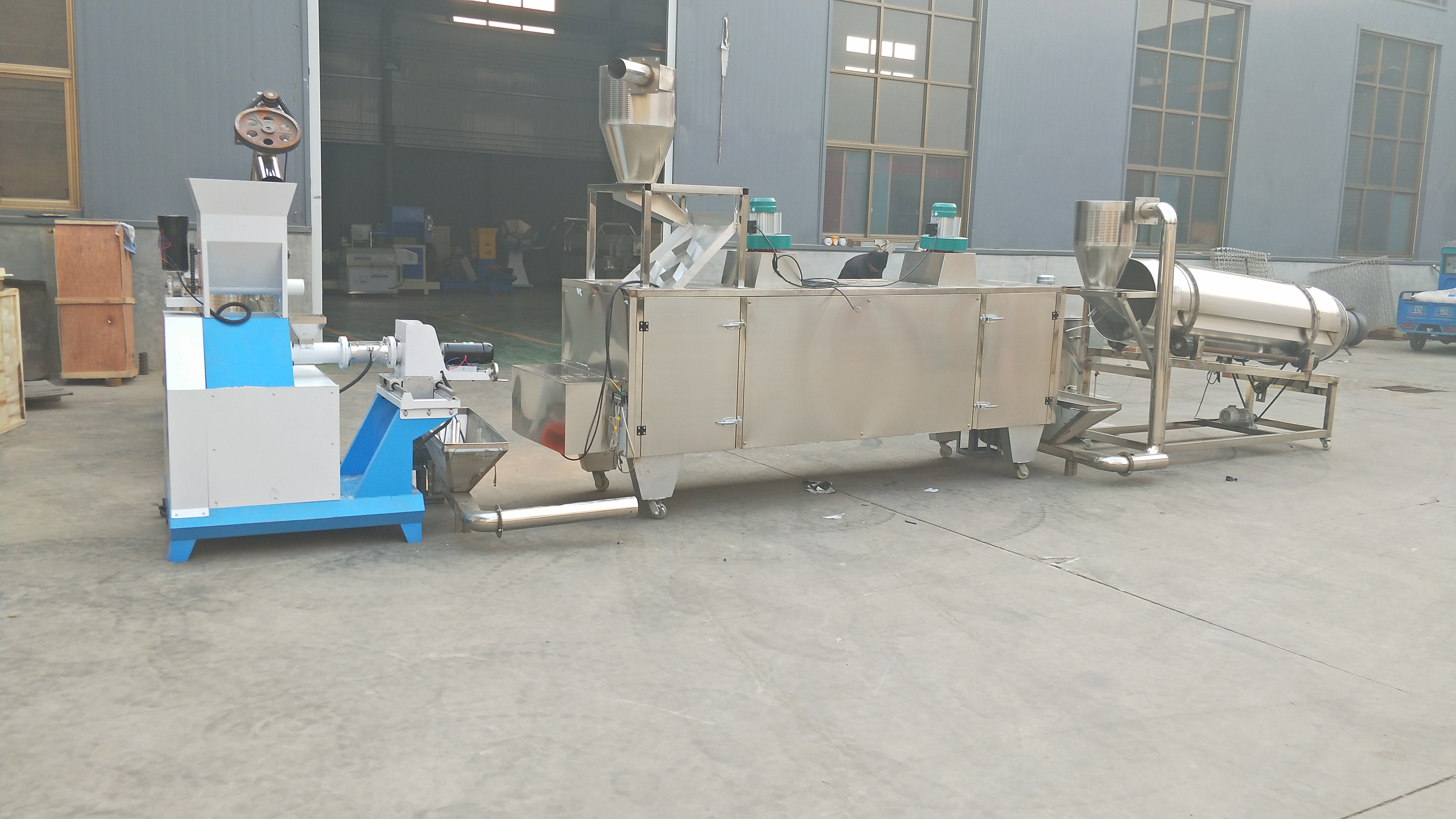 500-600kg Floating Fish Feed Production Line 10mm Wet Pet Food Production Line