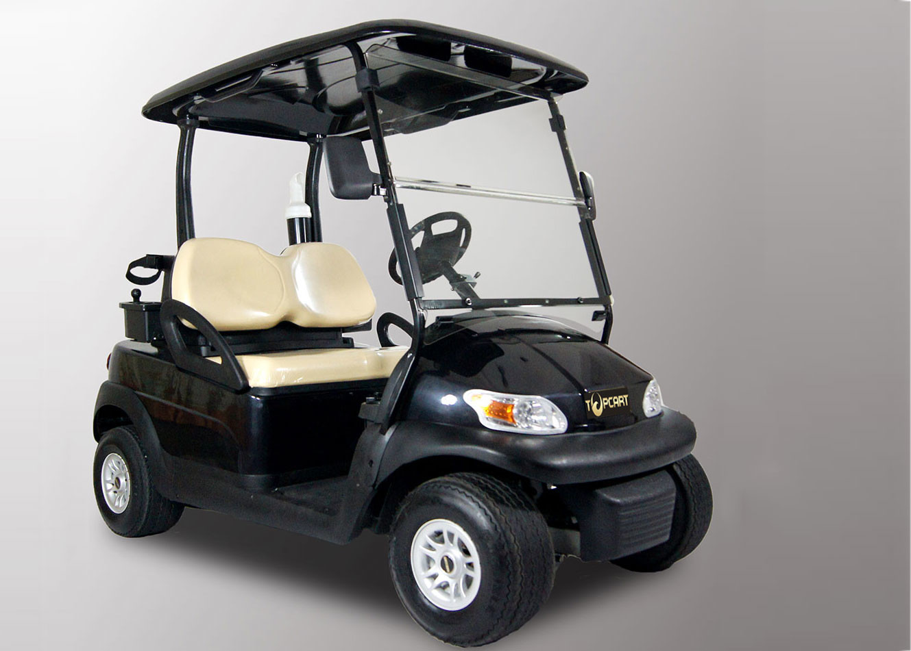 Aluminum Chassis 2 Seater Electric Golf Cart 3.7kw KDS Motor For Golf Course
