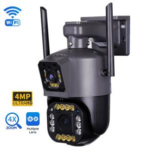 Quality Auto Tracking Outdoor PTZ Camera 4X Zoom 4MP Smart Security Dome Type for sale