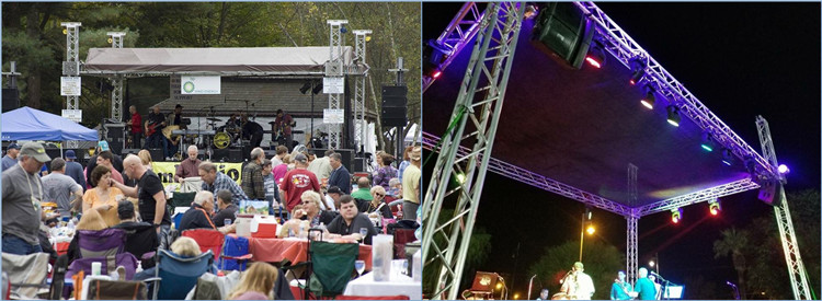 Indoor/Outdoor Event Stage Truss System with TUV/SGS Certificate and Aluminum 6082-T6