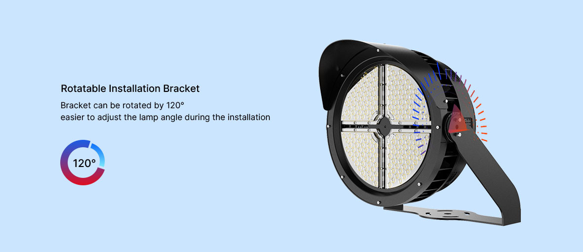 Long Lasting LED Stadium Lights 300W with AC100-240V Input Voltage