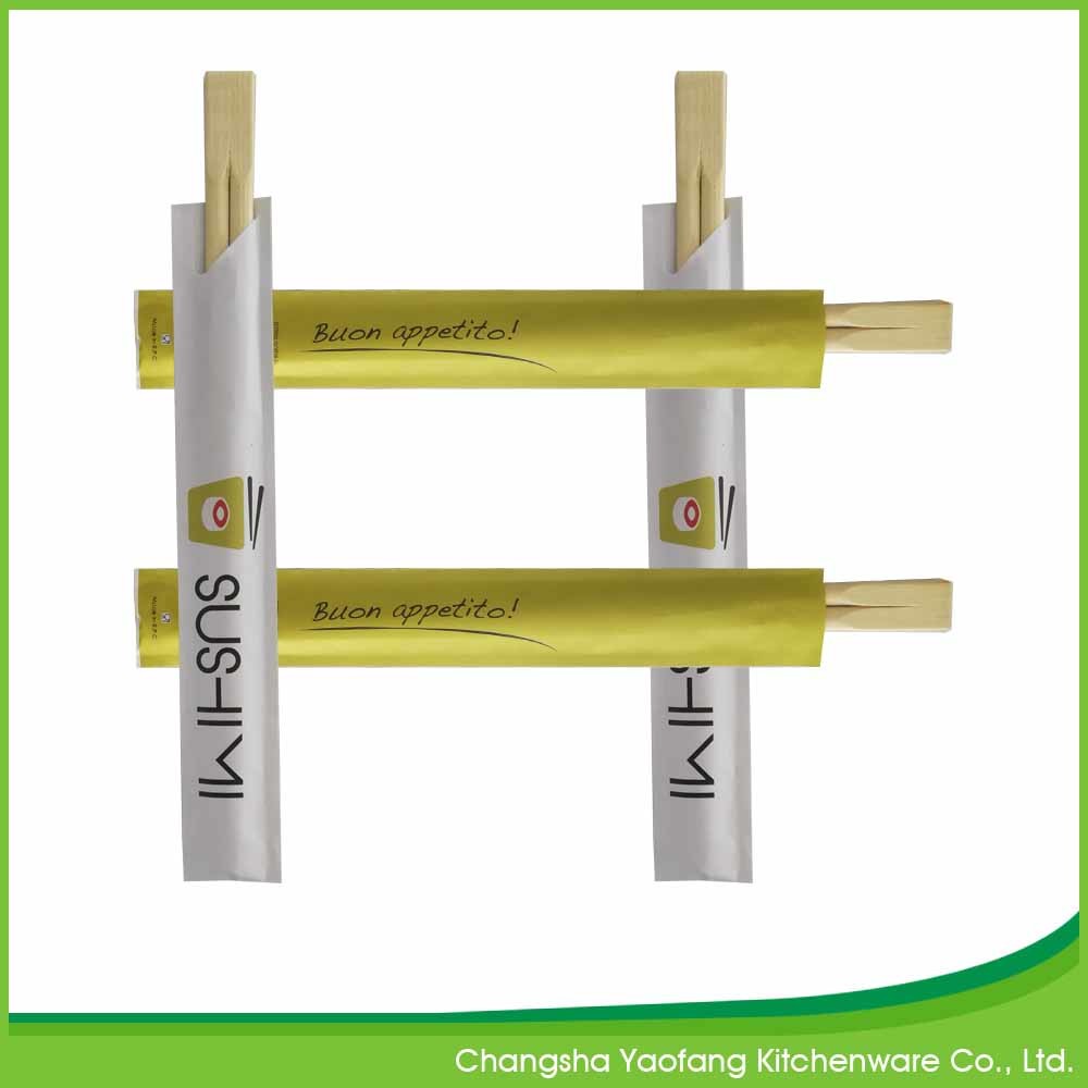 Twins 23cm Custom Printed Environmentally Friendly Chopsticks Double Bamboo
