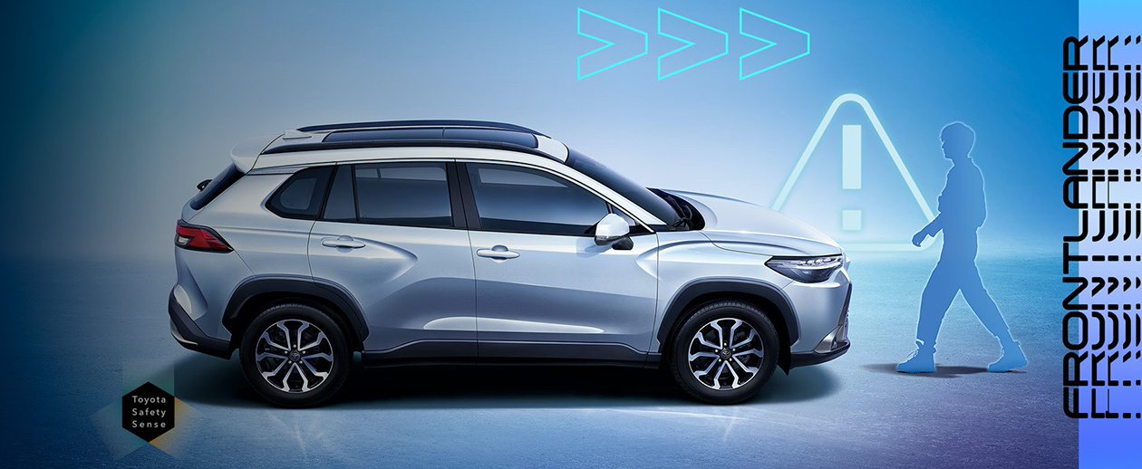 188Nm Maximum Torque 5-Door 5-Seat Toyota Frontlander Gasoline Electric Hybrid SUV