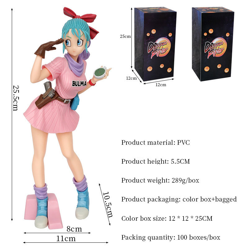 Model Decoration Bulma Heroes Game Figurines Toys for Collecting and Interactive Play