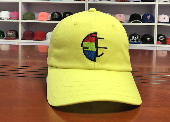 Promotional Soft Six Panel Embroidered Dad Hats Custom 56-58cm Size