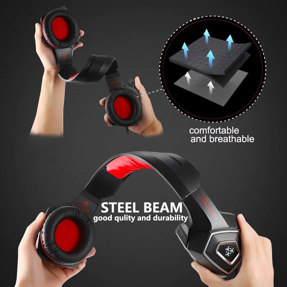 PC Stereo 2.2m 117dB LED Gaming Headsets With Microphone