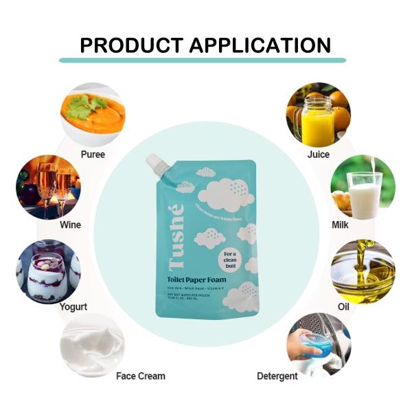 30ml Custom Printed Food Grade Spout Pouch for Baby Juice and Puree Packaging