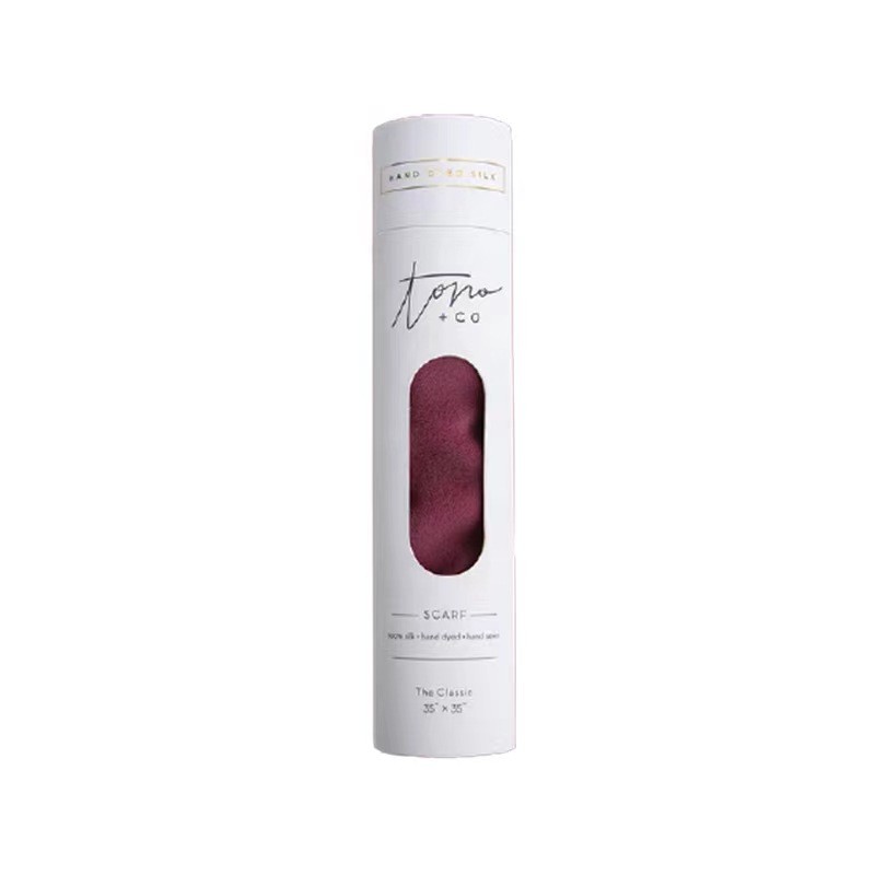 Customized Logo and Eco Friendly Clothing Paper Tube Packaging with Window Foil Stamp Surface Treat