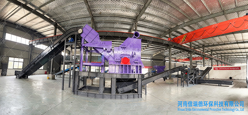 Scrap Metal Hammer Mill Color Steel Tile Crusher Scrap Iron Metal Crushing Production Line