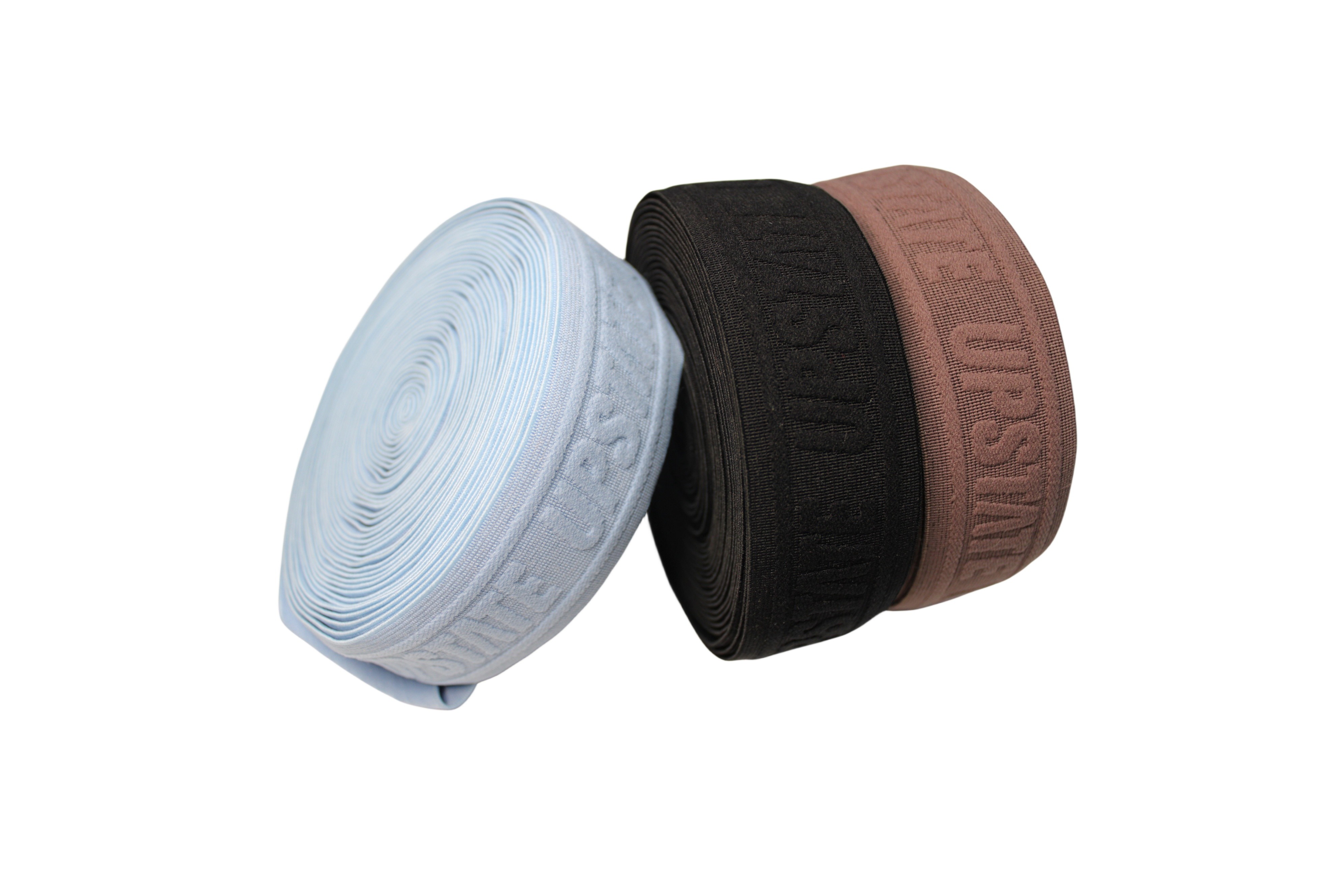 Custom Rolls Jacquard Elastic Webbing with Customizable Color and Logo