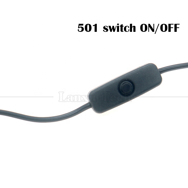 5V USB A Male to Type C USB Switch Power ON OFF Cable for Raspberry Pi LED Strip