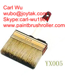 Natural pure bristle Chinese bristle synthetic mix shed fence wall paint brush wood handle plastic handle 3 inch WB-017