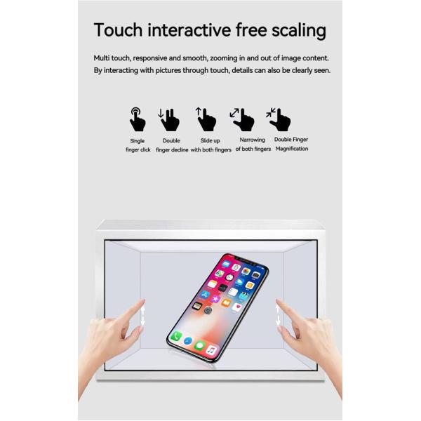 10 Point Touch Clear LCD Display Infrared Transparent LCD Display For Retail