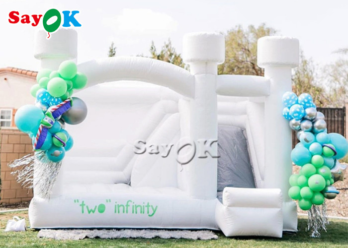 Adults 5m 16.5ft Commercial Wedding Bounce Castle With Slide